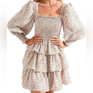 Brand New Long Sleeve Ruffle Dress